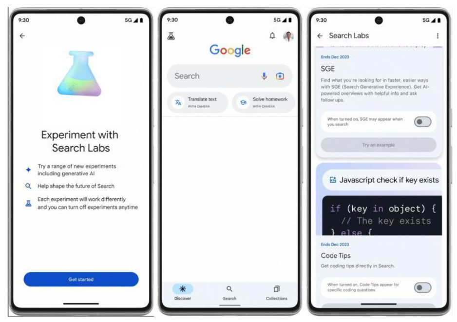 Google's Search Labs cho phép thử nghiệm 'các sản phẩm và ý tưởng' do AI cung cấp