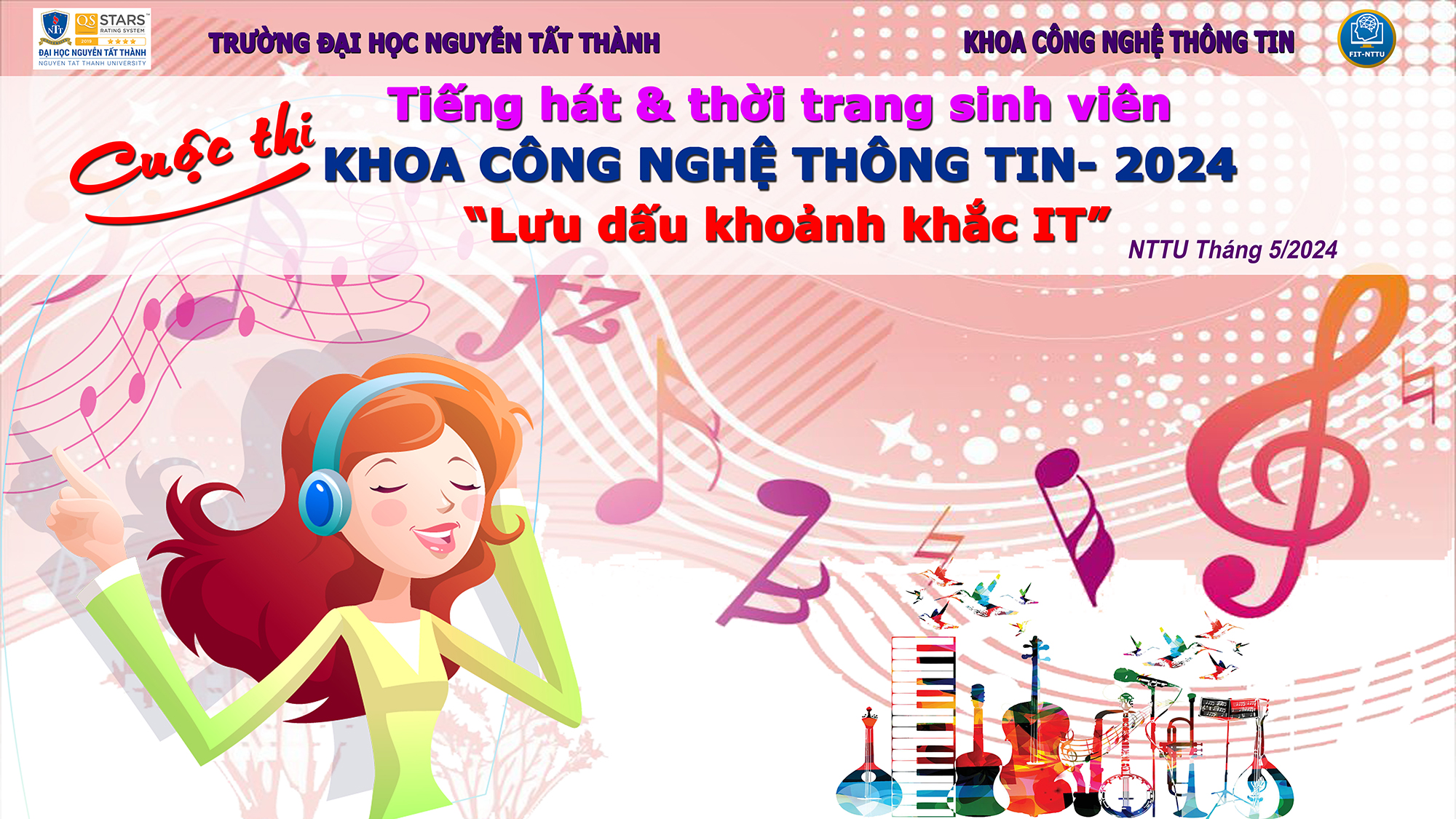 Cuộc thi tiếng hát và thời trang sinh viên Khoa Công nghệ thông tin năm 2024 với chủ đề “Lưu dấu khoảnh khắc IT”