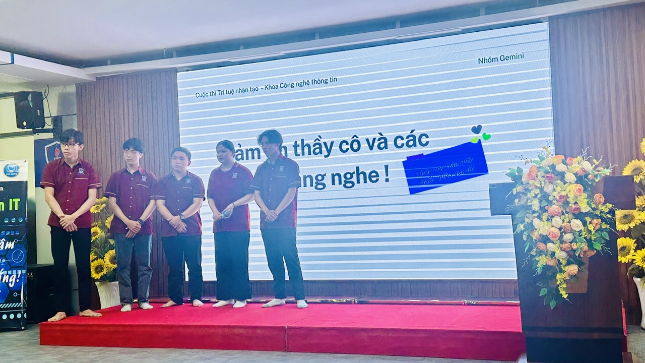 Chung kết cuộc thi Trí tuệ nhân tạo Khoa Công nghệ thông tin ngày 12/07/2024